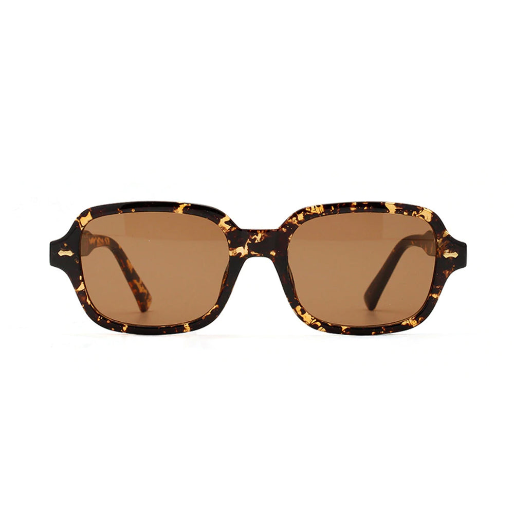 F11M - Full Rim Hexagon - Brown Havana / Gradient Blue | Trivision Optical